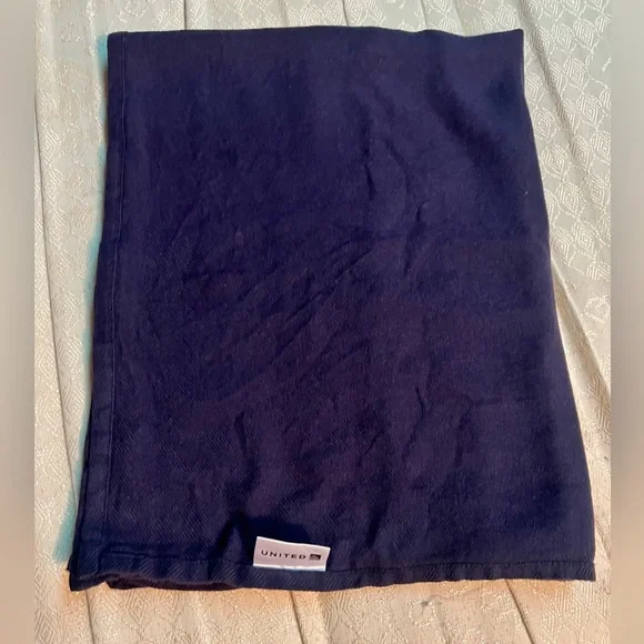 Bedding United Airlines Blanket Blue Navi Poshmark - Main Image